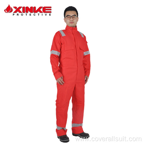 China 100% cotton fire retardant workwear safety coverall Supplier